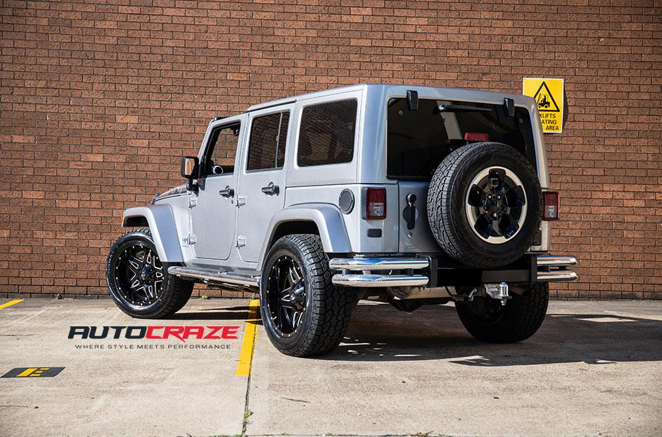 JEEP WRANGLER FULL BLOWN GLOSS BLACK MILLED ACCENTS